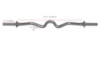 YORK® Chrome Spin-Lock Super Curl Bar w/ Spin-Lock Collars