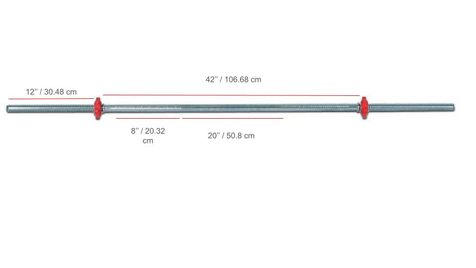 YORK® 5.5' Spinlock Tubular Weight Bar w/ Collars