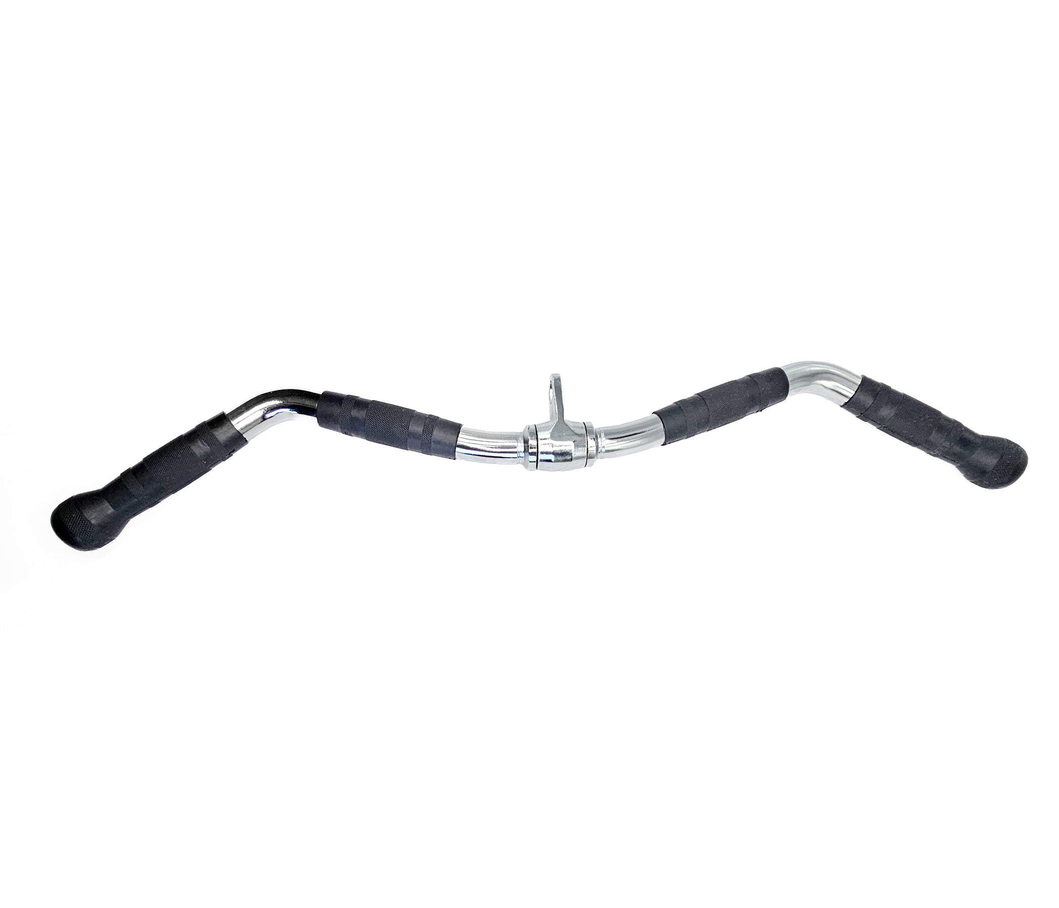 YORK® 28" Chrome Revolving Curl Bar w/ Rubber Ergo Grips