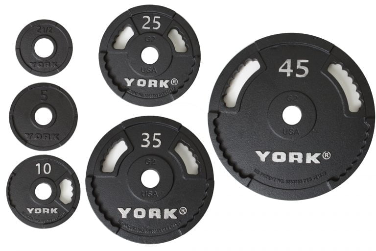 YORK® 2 in G-2 Cast Iron Olympic Weight Plate