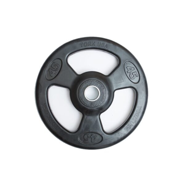 YORK® 2" Iso-Grip Rubber Encased Steel Olympic Plate