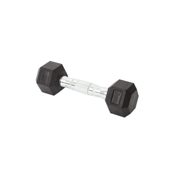 YORK® Rubber Hex Dumbbells