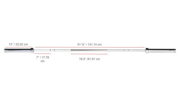 SKU 32111 YORK® Chrome Olympic Training Weight Bar 25MM