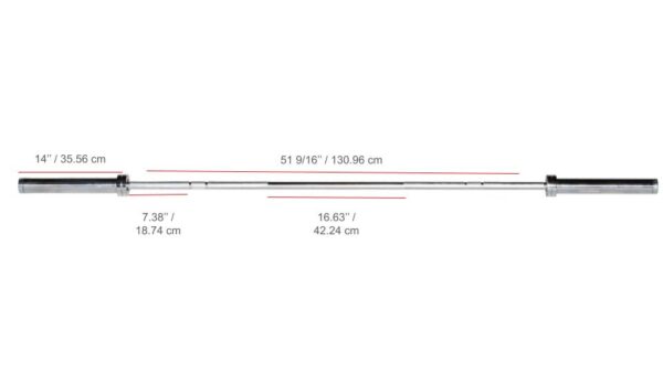 SKU 32117 YORK® International Chrome Olympic Training Weight Bar
