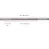 YORK® Chrome Spin-Lock Weight Bar with Collars