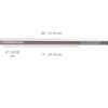 YORK® Chrome Deluxe Weight Bar w/ Fixed Inner Collars