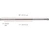 YORK® Chrome Deluxe Weight Bar w/ Fixed Inner Collars