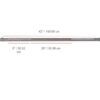 YORK® Chrome Deluxe Weight Bar w/ Fixed Inner Collars