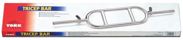 34” Tricep Tubular Bar w/ Spring Clip Collars | Tricep Bars | York Barbell