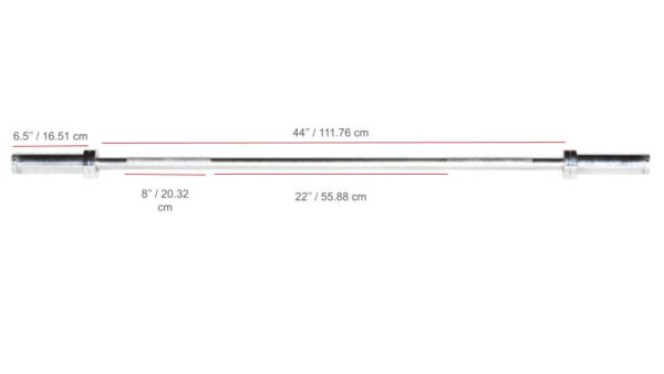 YORK® 5' International Chrome Olympic Weight Bar 30mm
