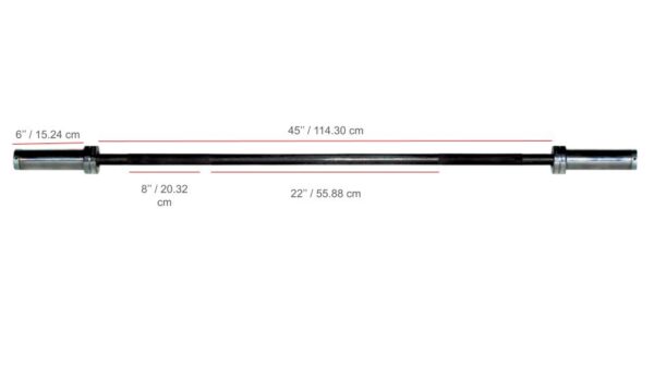 SKU 32123 YORK® 5' International Black Oxide Bar