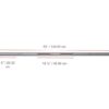 YORK® 7 FT Olympic Bar Chrome 1000 LB Rated