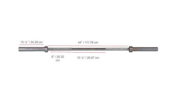 York® 6Ft Olympic Chrome Bar