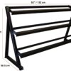YORK 3-TIER ANGLE Dumbbell Rack